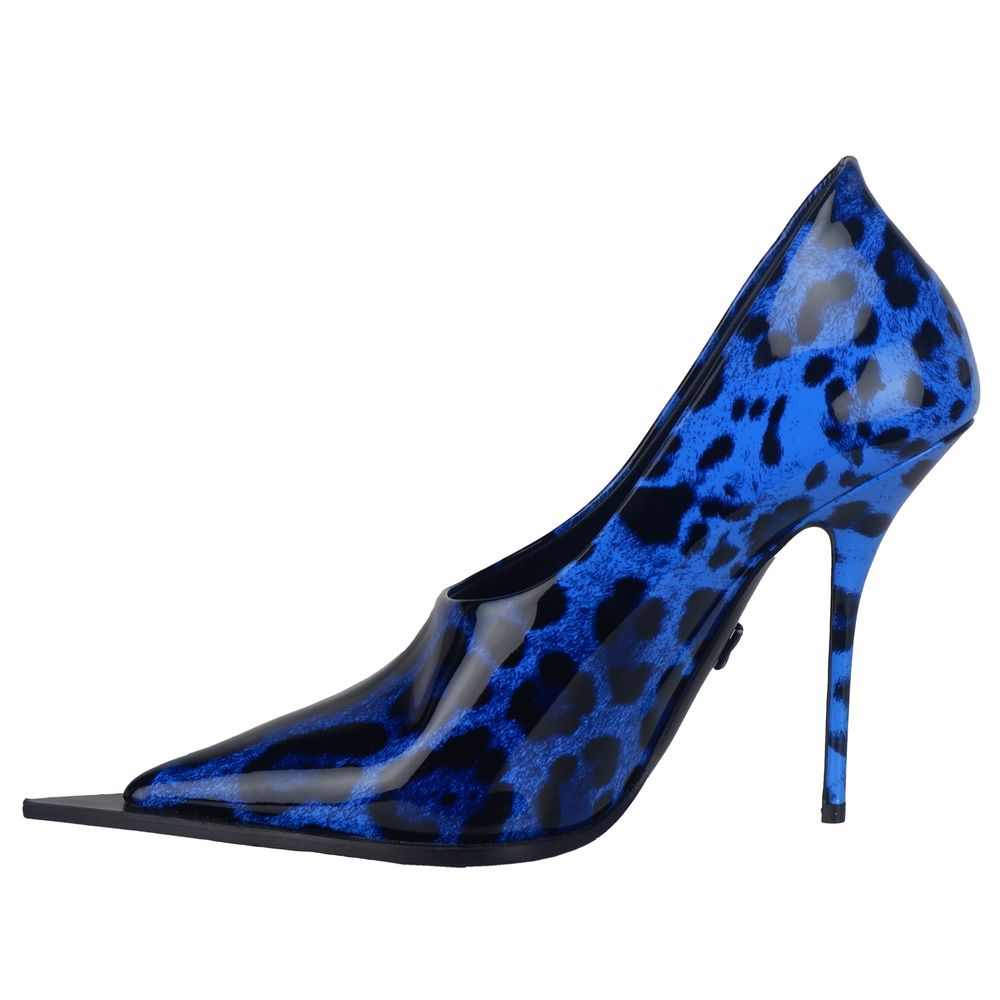 Dolce & Gabbana Blue Leather Di Calfskin Pump