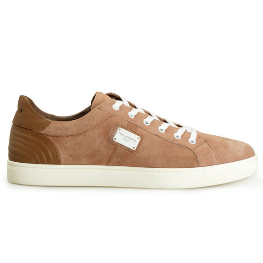 Dolce & Gabbana Brown Leather Di Camoscio Sneaker