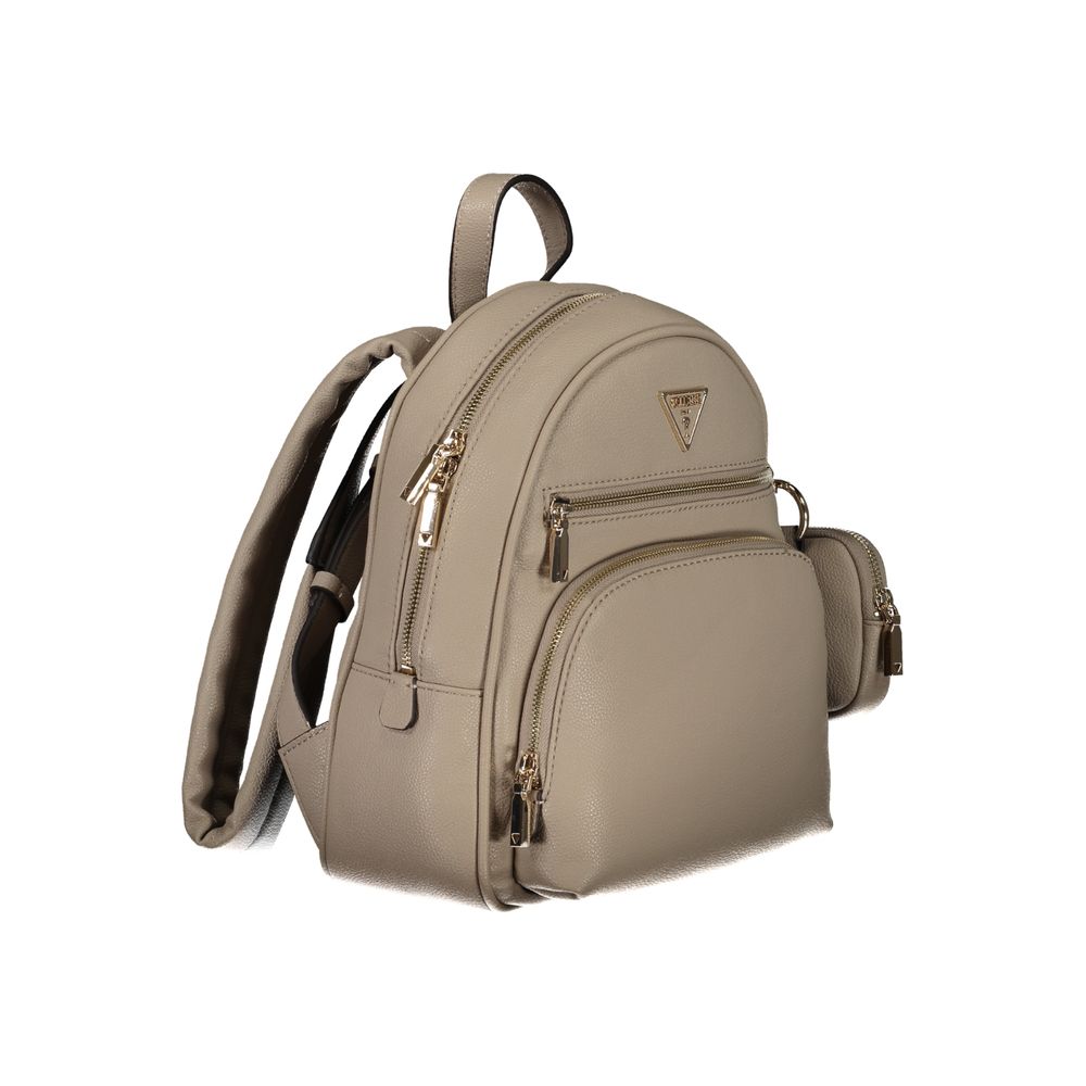 Guess Jeans Beige Polyethylene Backpack