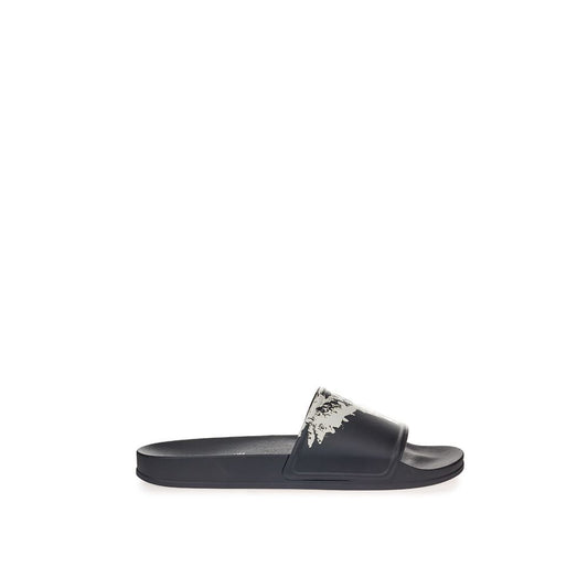 Marcelo Burlon Sleek Black Cotton Sandals for Men