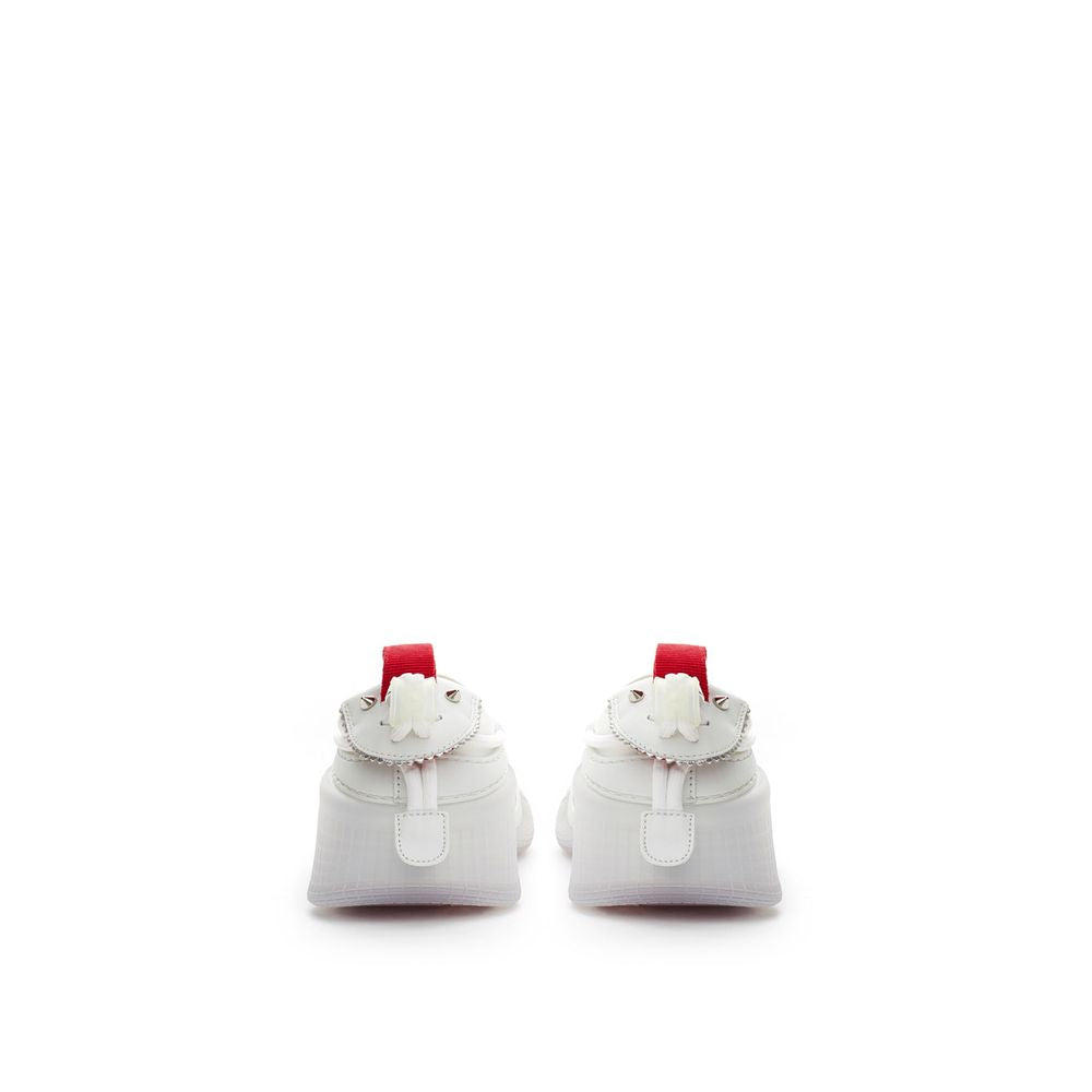 Christian Louboutin Pristine White Leather Sneakers