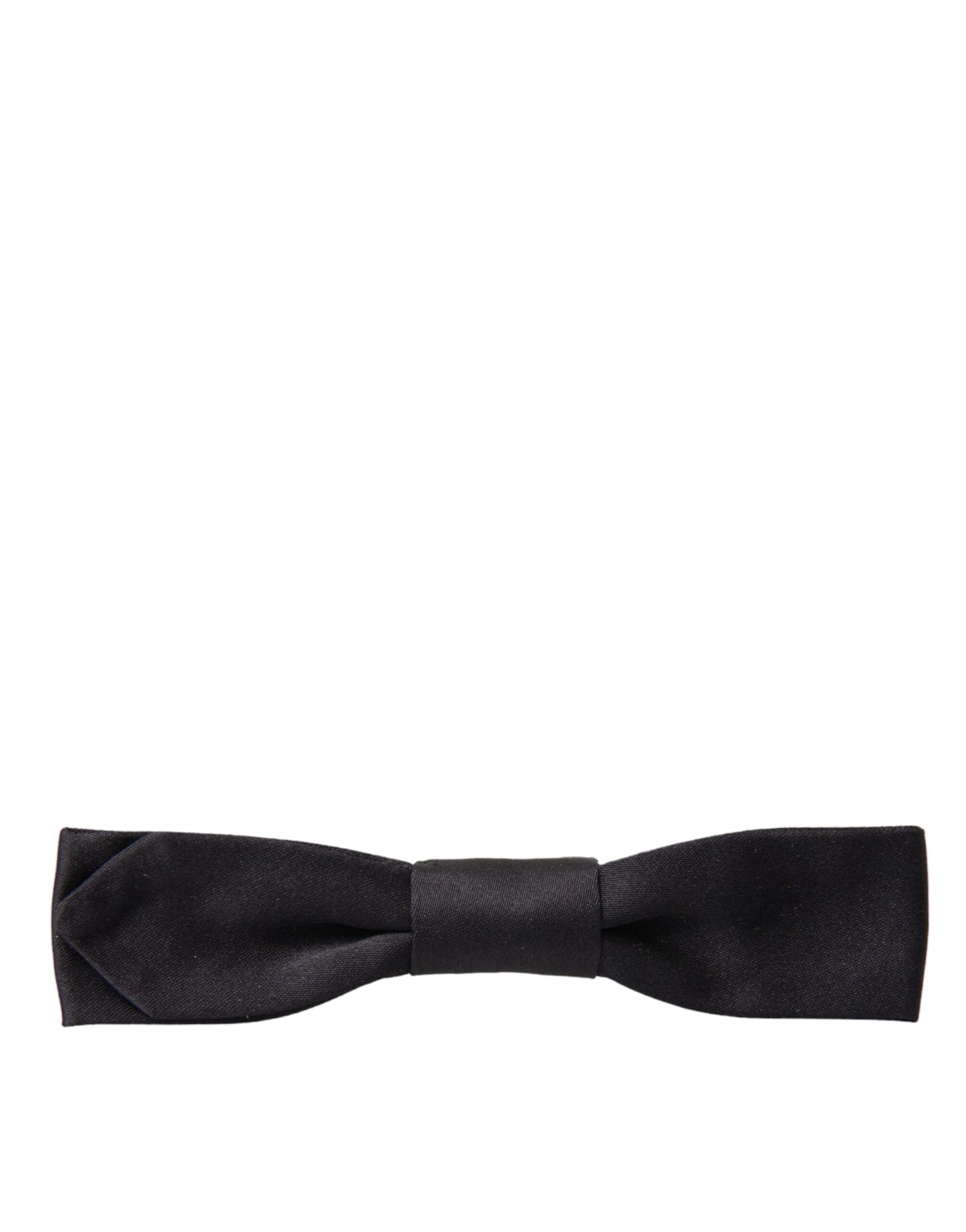 Dolce & Gabbana Black Silk Adjustable Neck Men Bow Tie