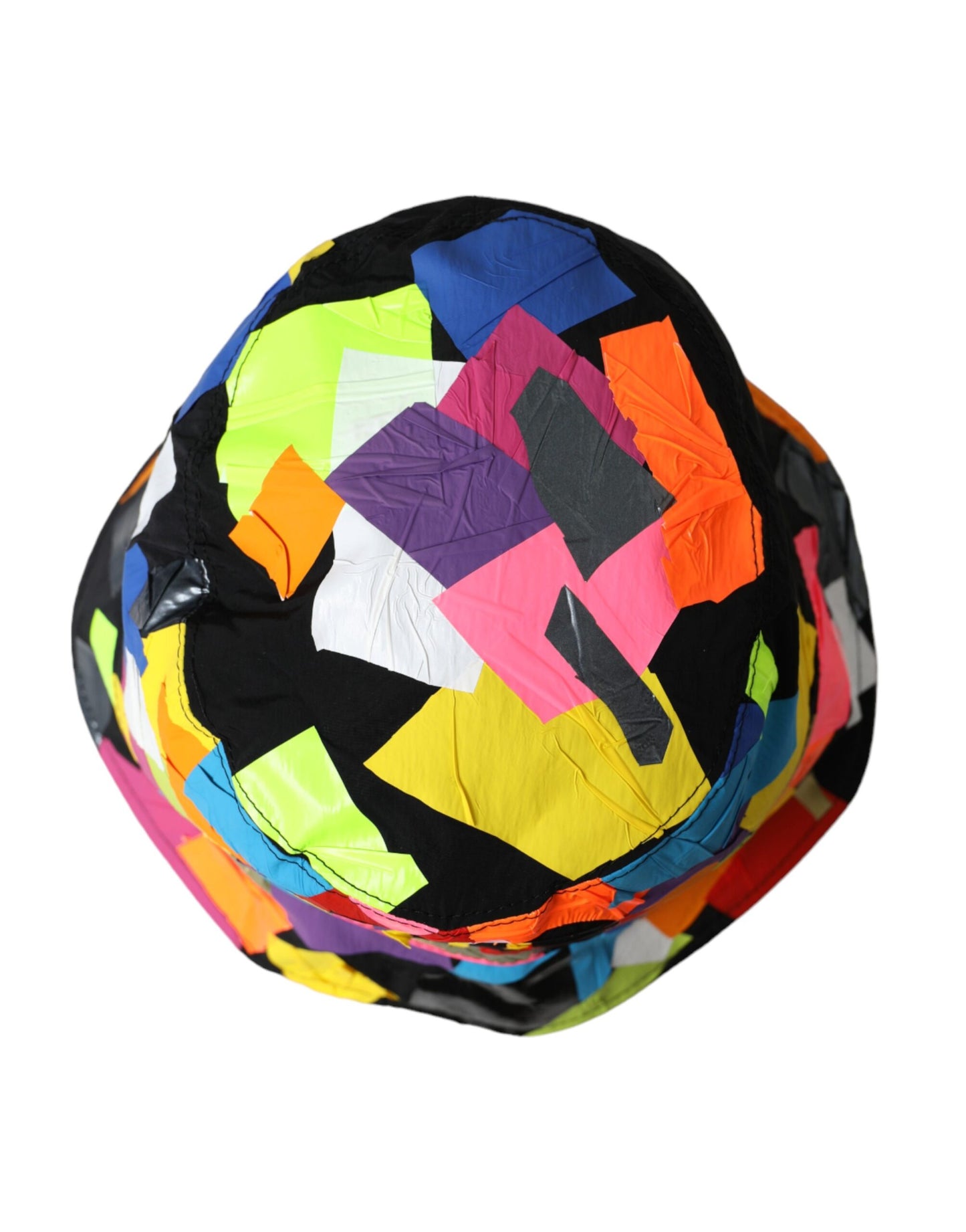 Dolce & Gabbana Multicolor Sticky Notes Logo Bucket Hat Men