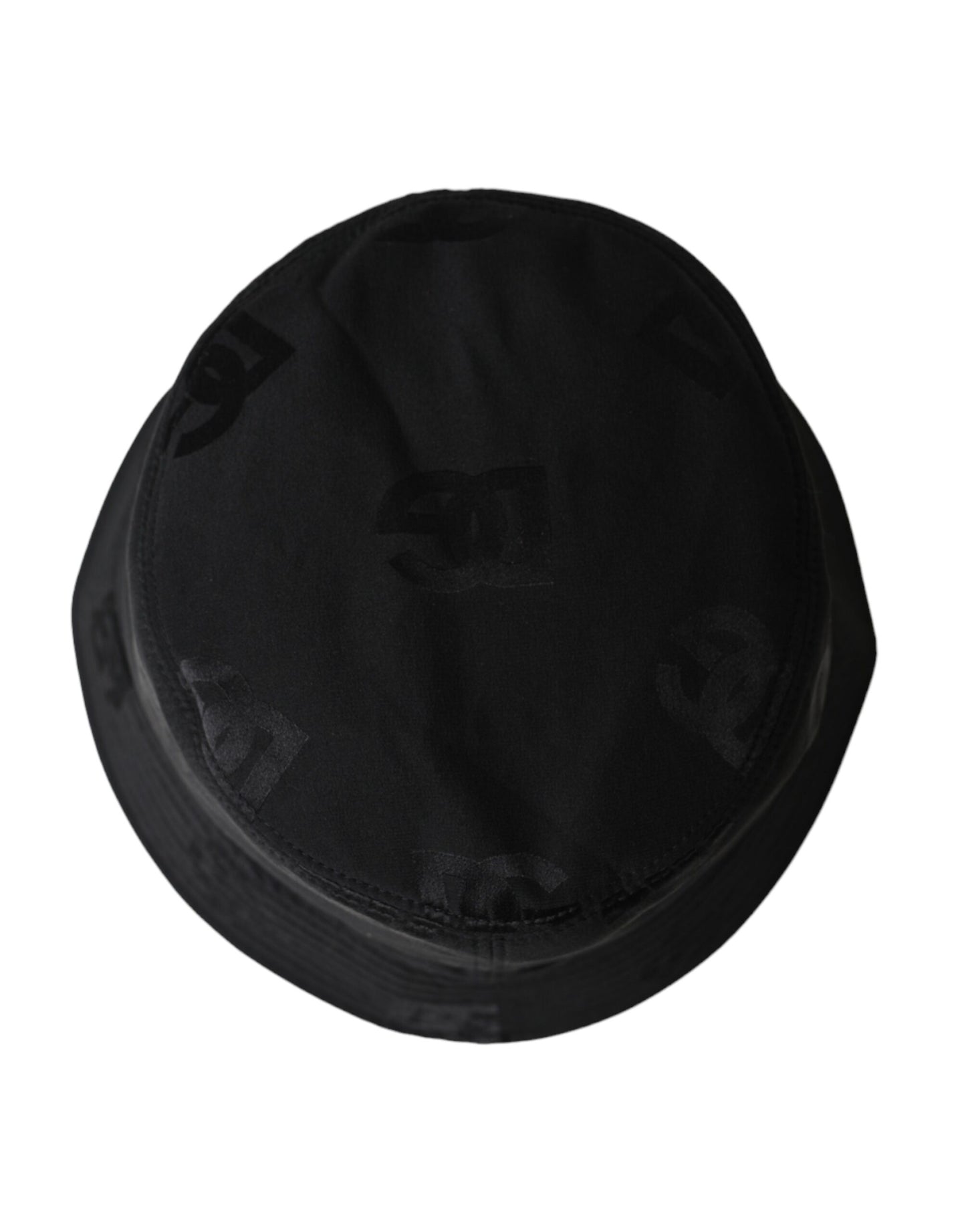 Dolce & Gabbana Black Cotton Blend Logo Bucket Hat Men