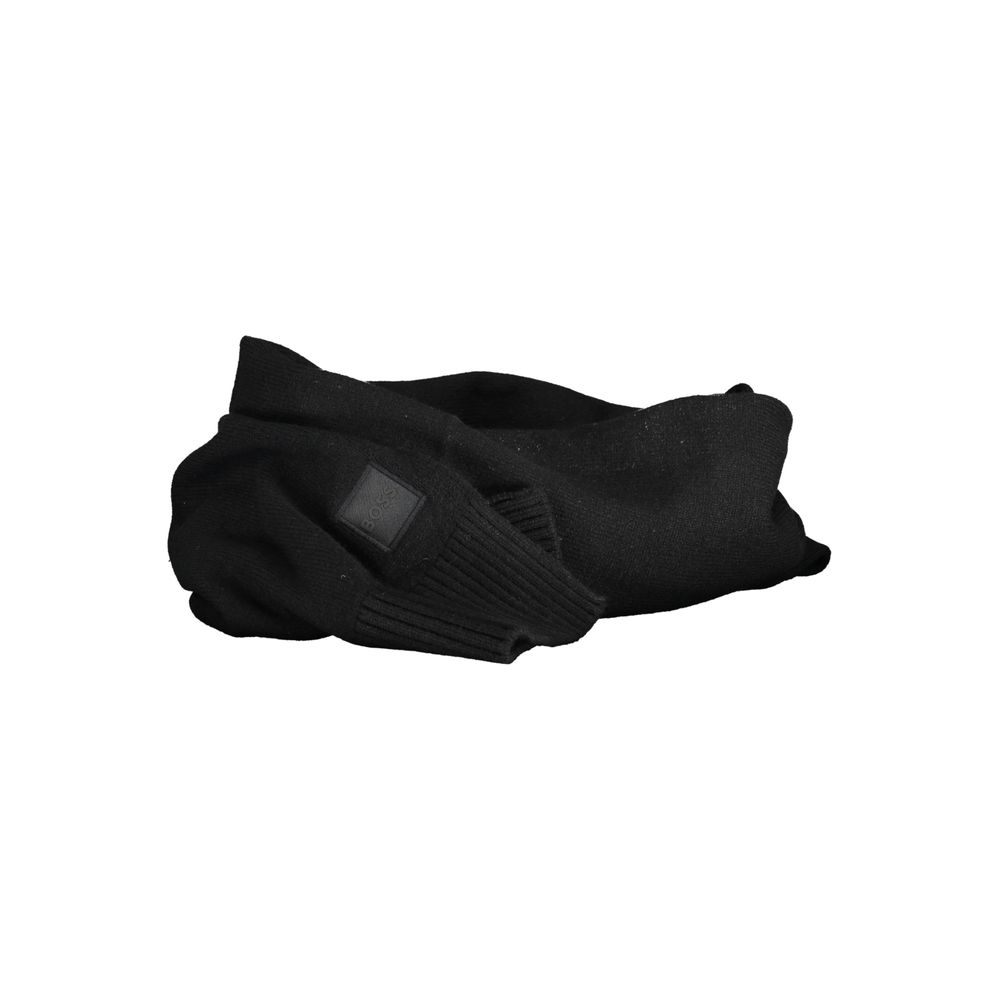 Hugo Boss Black Cotton Scarf