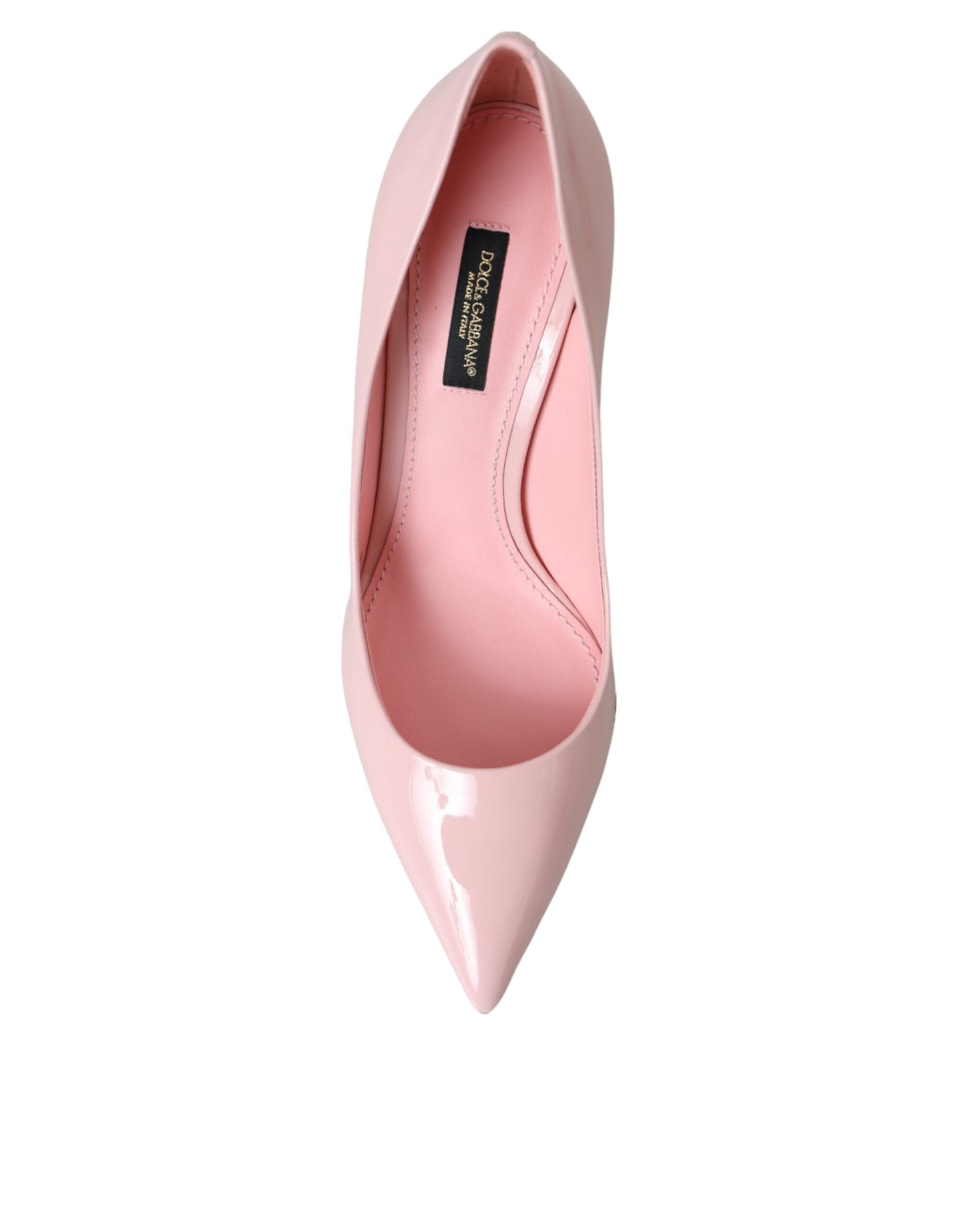 Dolce & Gabbana Light Pink Patent Leather Pump Heels Shoes