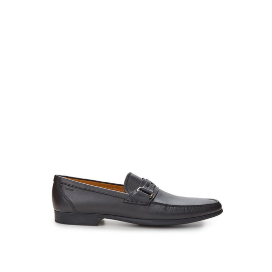 Bally Elegant Black Leather Loafers