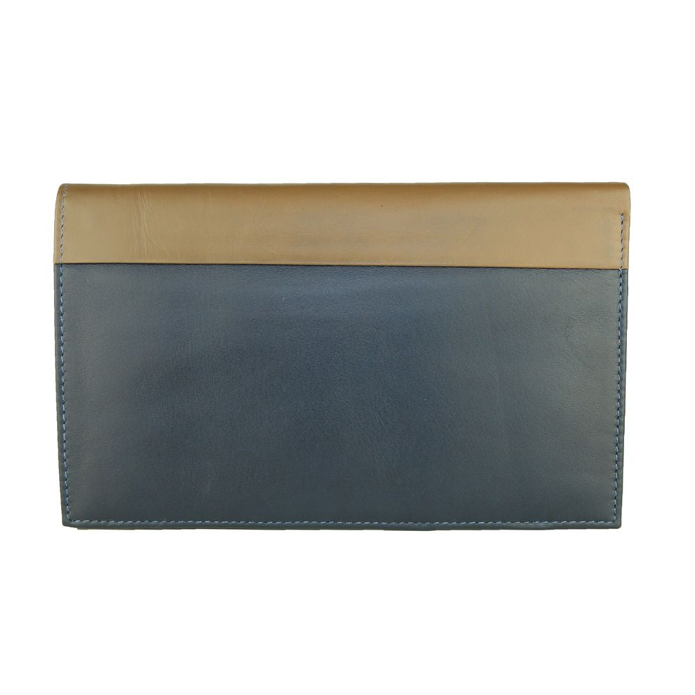 Cavalli Class Blue Leather Men Wallet