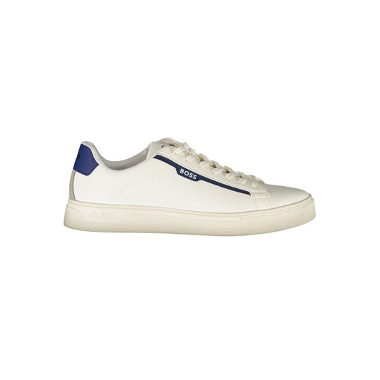 Hugo Boss White Polyester Sneaker