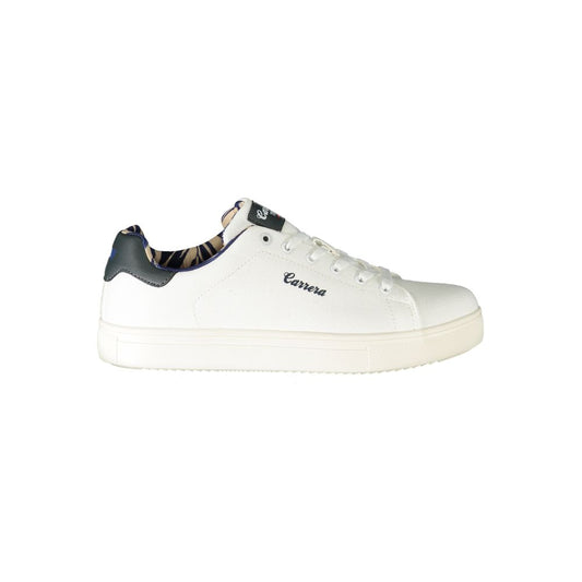 Carrera White Polyester Sneaker