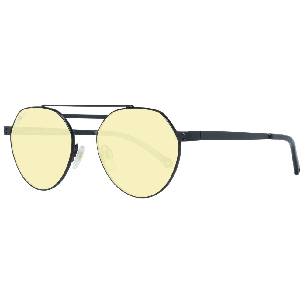 Hally & Son Black Unisex Sunglasses