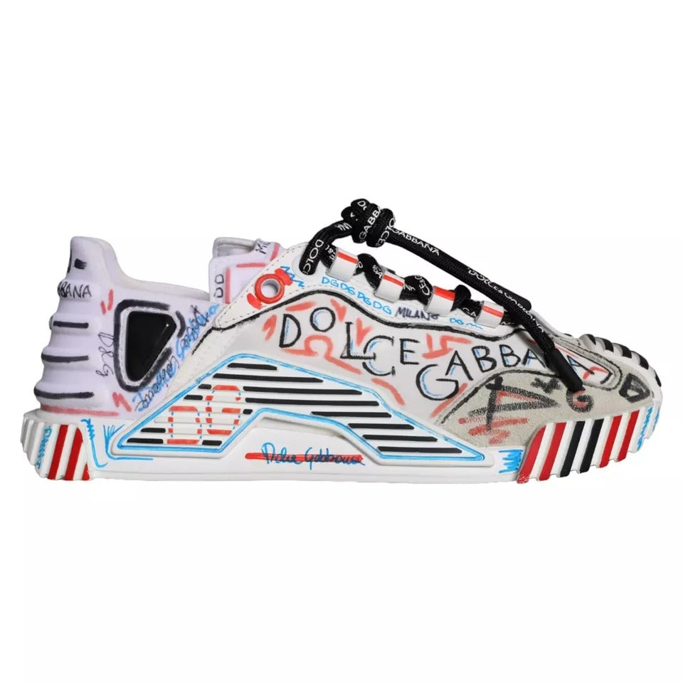 Dolce & Gabbana Multicolor Suede Fabric NS1 Sneakers Shoes