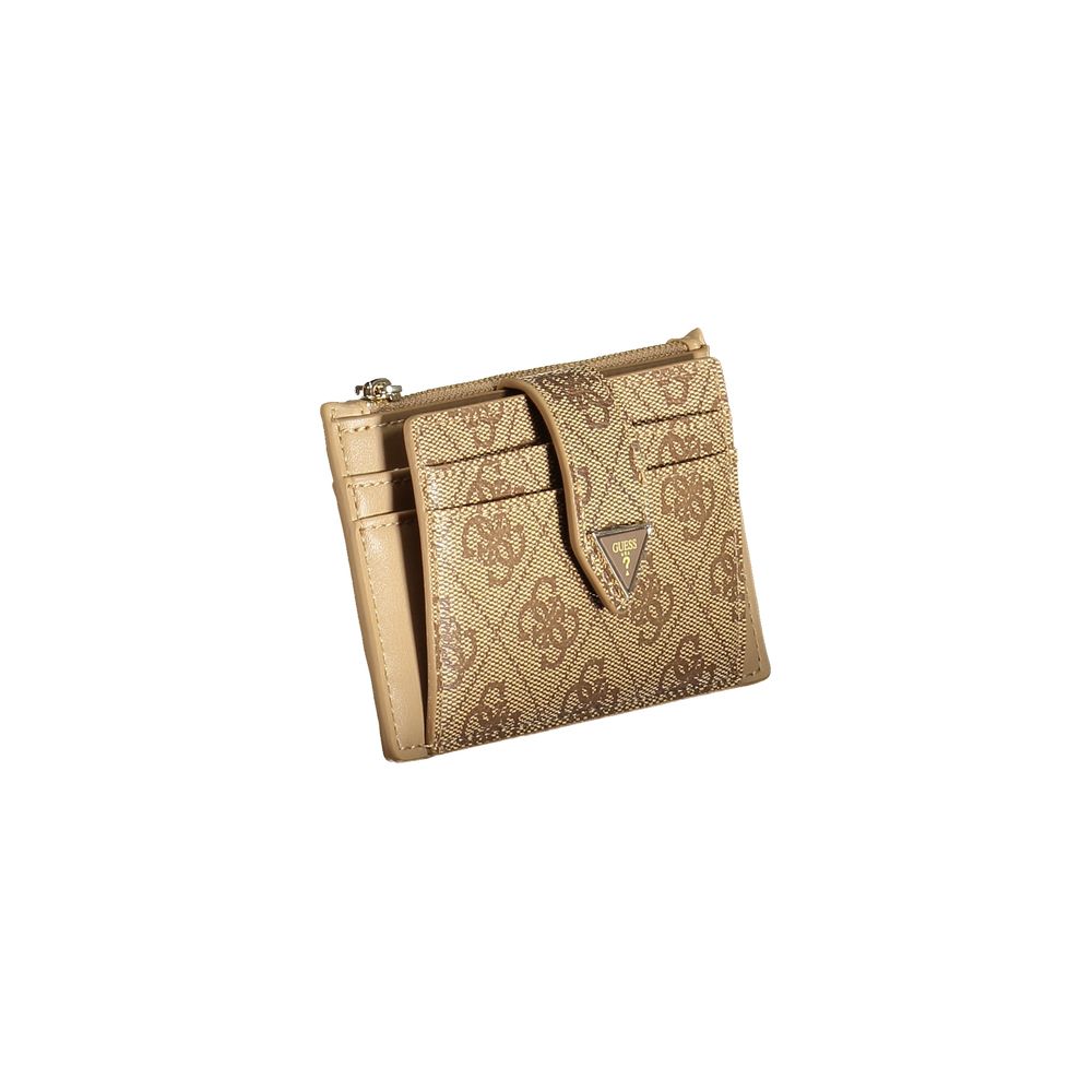 Guess Jeans Beige Polyethylene Wallet