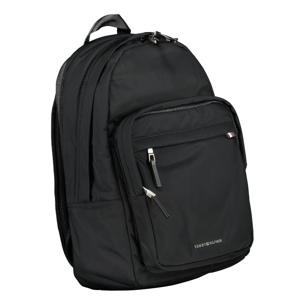 Tommy Hilfiger Black Polyester Backpack