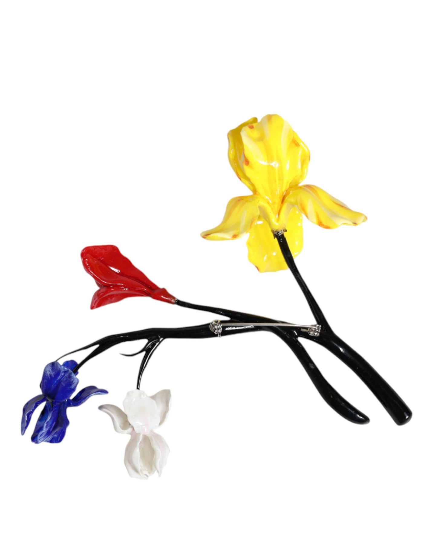 MSGM Multicolor Flower Ornament Enamel Pin Women Brooch