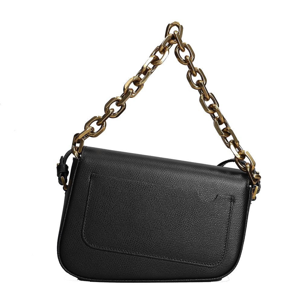 Palm Angels Black Leather Crossbody Bag