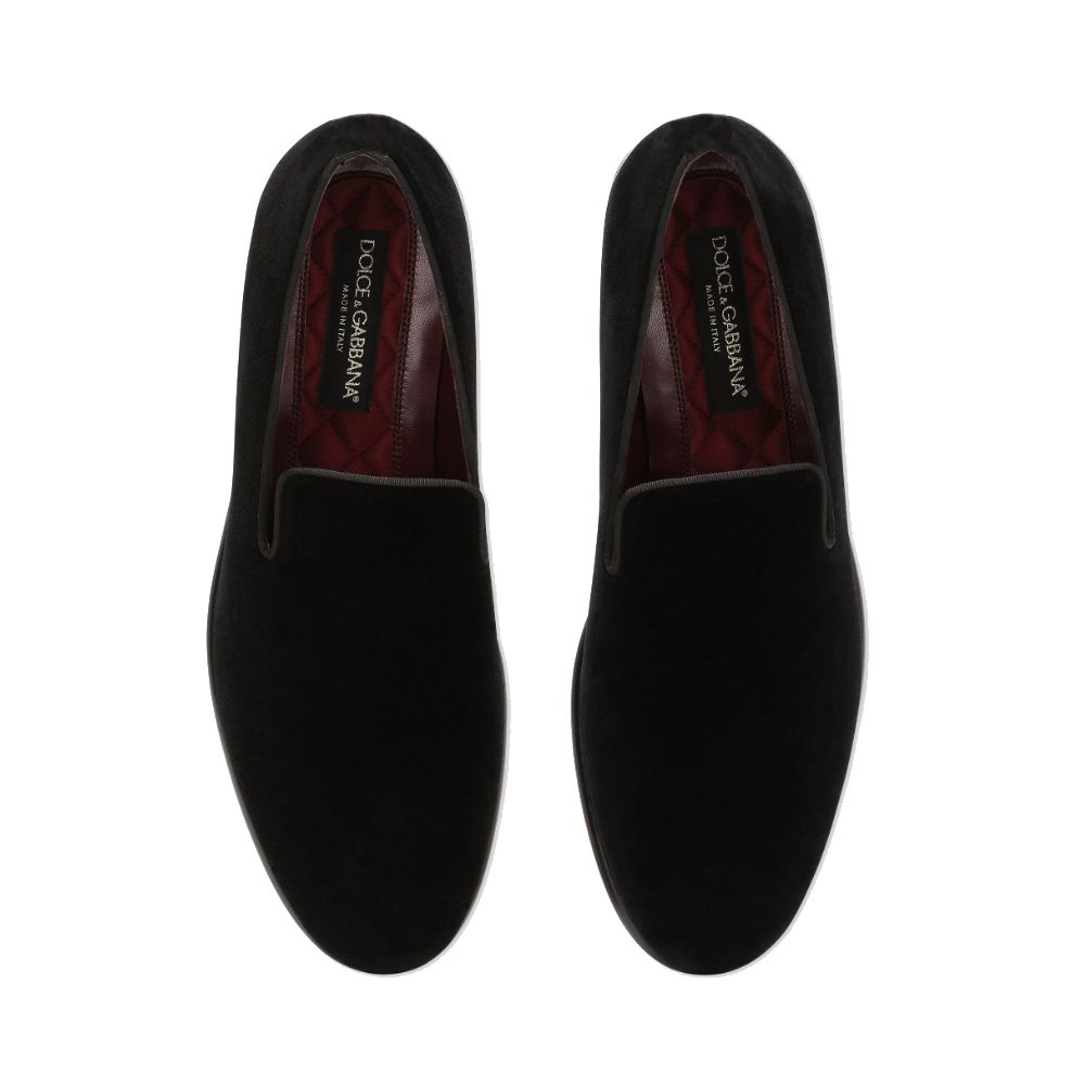 Dolce & Gabbana Black Cotton Loafer