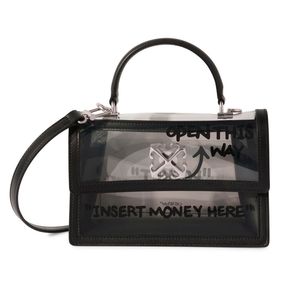 Off-White Black Pvc Crossbody Bag