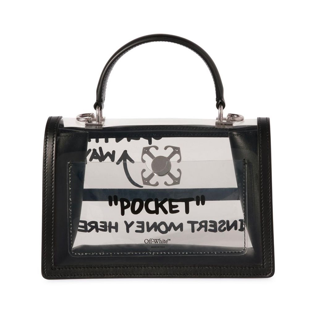 Off-White Black Pvc Crossbody Bag