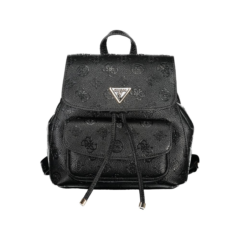 Guess Jeans Black Polyethylene Backpack