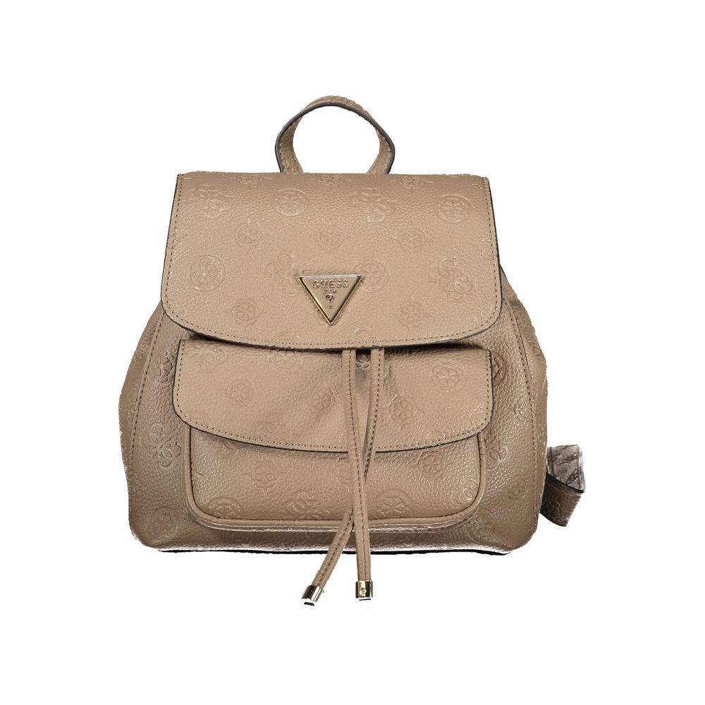 Guess Jeans Beige Polyethylene Backpack