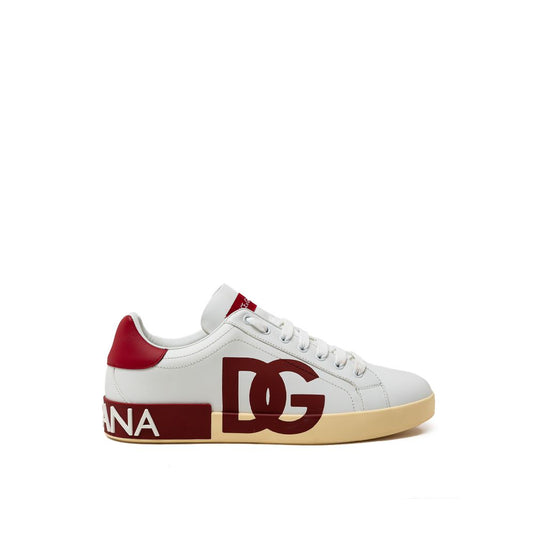 Dolce & Gabbana White Leather Sneaker