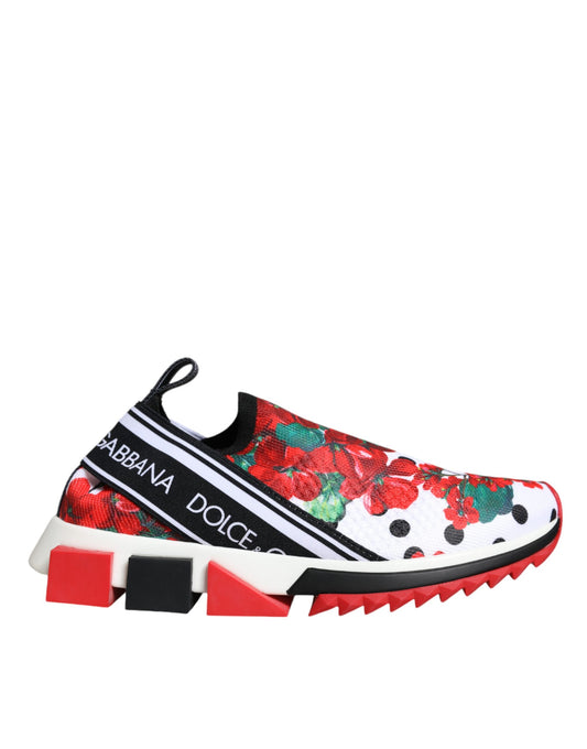 Dolce & Gabbana Multicolor Geranium Sorrento Sneakers Shoes