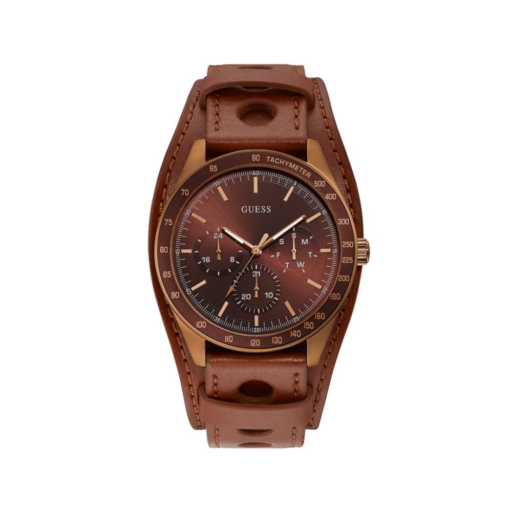 Guess Brown Leather Watch