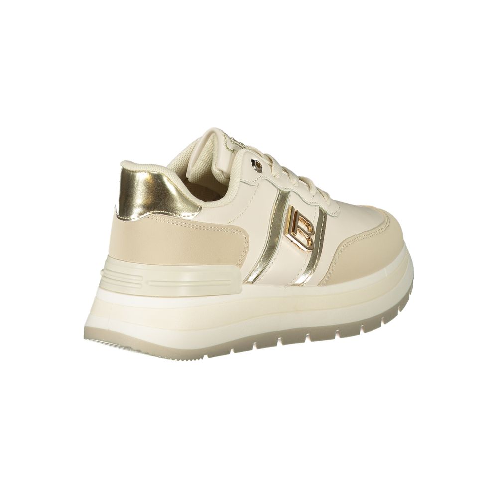 Laura Biagiotti Beige Polyester Sneaker