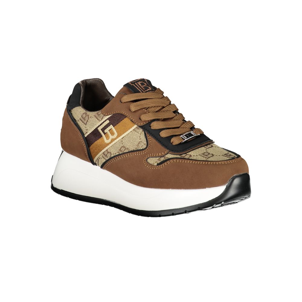 Laura Biagiotti Brown Polyester Sneaker