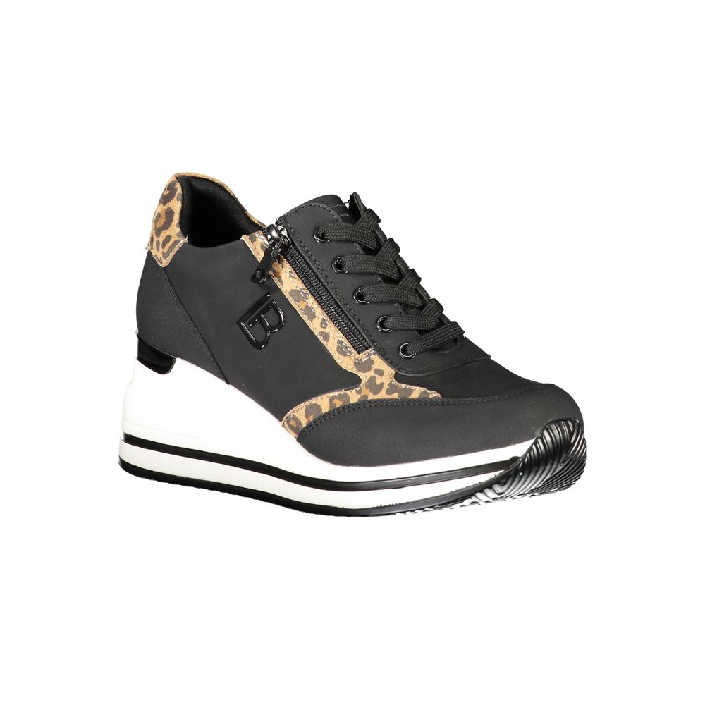 Laura Biagiotti Black Polyester Sneaker