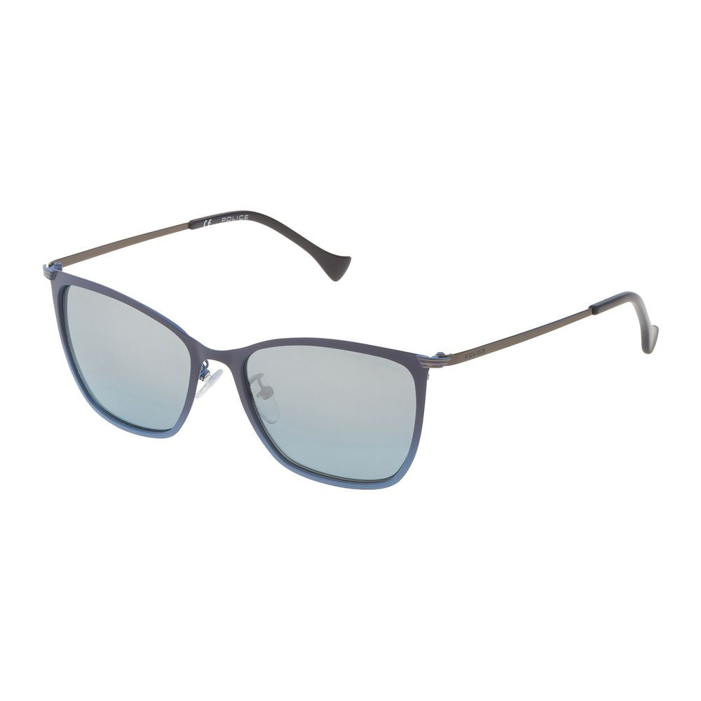 Police Blue Metal Sunglasses