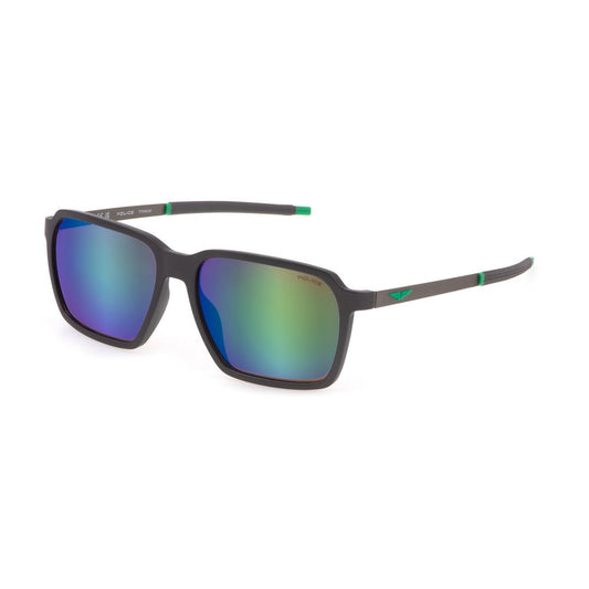 Police Gray Plastic Sunglasses