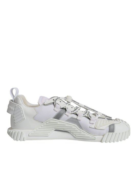 Dolce & Gabbana White Lace Up Low Top NS1 Sneakers Shoes