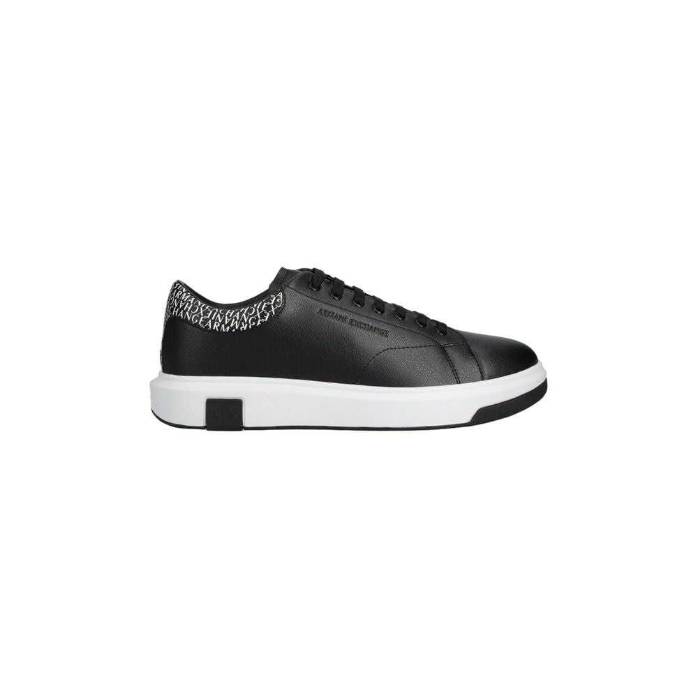 Armani Exchange Black Polyester Sneaker