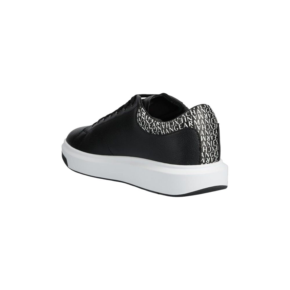 Armani Exchange Black Polyester Sneaker