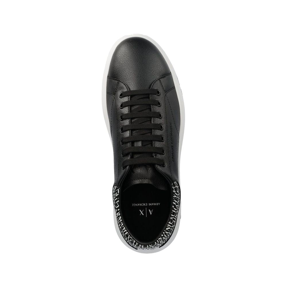 Armani Exchange Black Polyester Sneaker