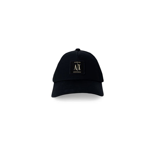 Armani Exchange Black Cotton Hats & Cap