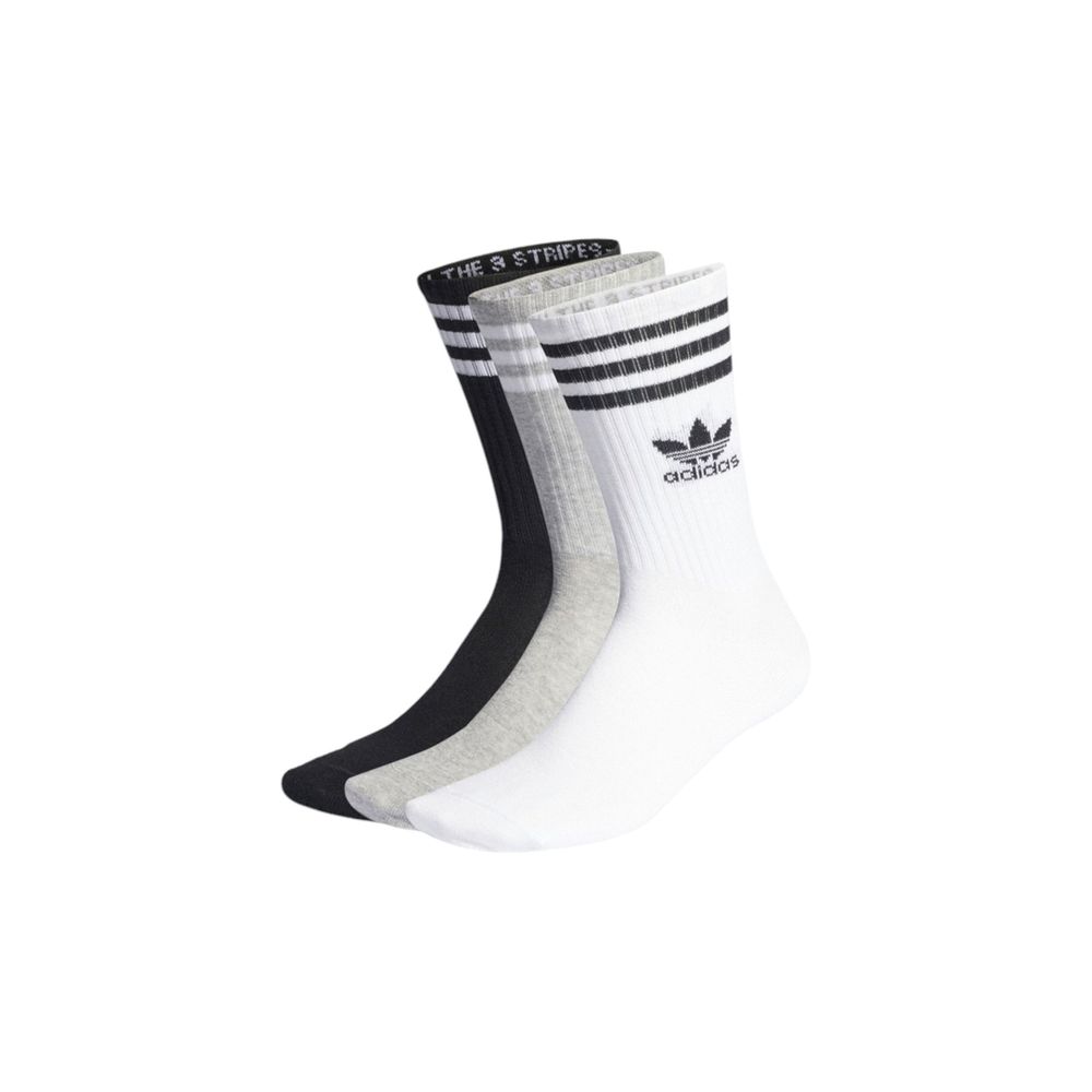 Adidas White Cotton Sock