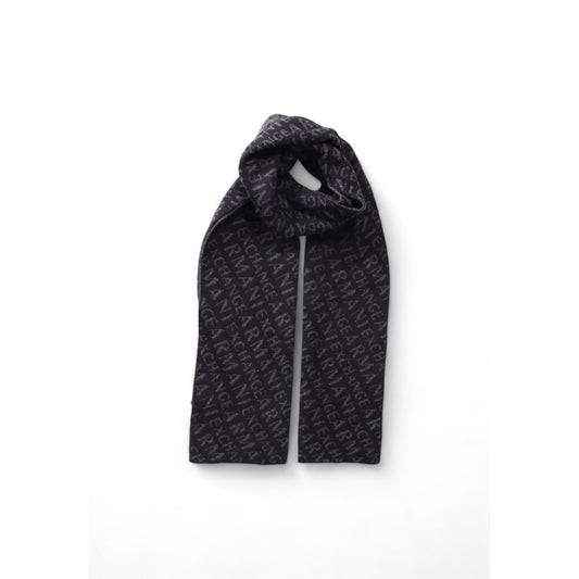 Armani Exchange Gray Polyamide Scarf