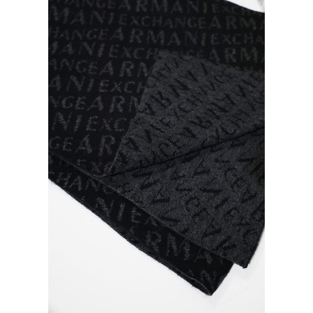 Armani Exchange Gray Polyamide Scarf