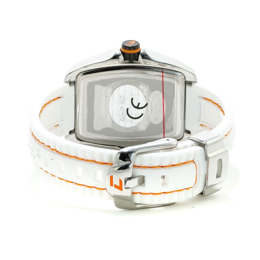 Chronotech White Rubber Watch