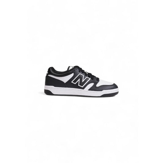 New Balance Black And White Leather Sneaker