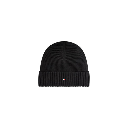 Tommy Hilfiger Black Cotton Hats & Cap