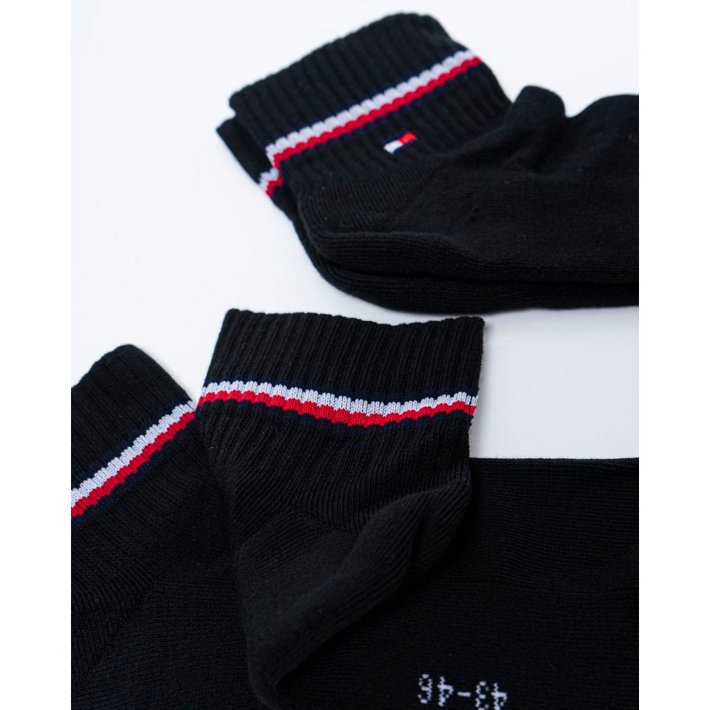 Tommy Hilfiger Black Cotton Sock