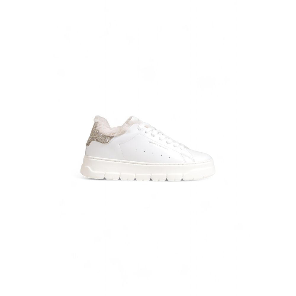 Crime London White Leather Sneaker