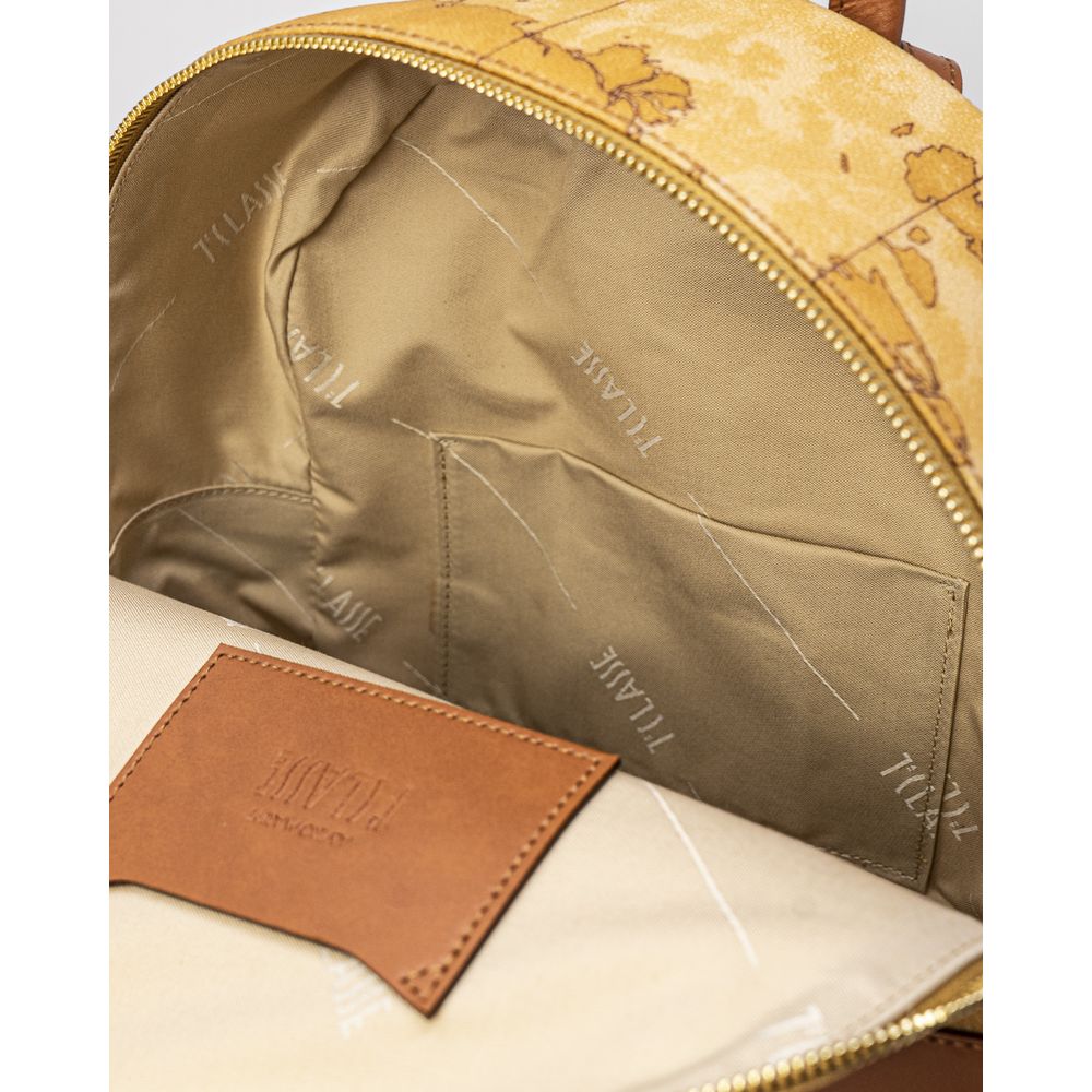 Alviero Martini Prima Classe Beige Leather Backpack