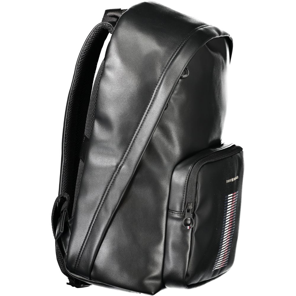 Tommy Hilfiger Black Polyester Backpack