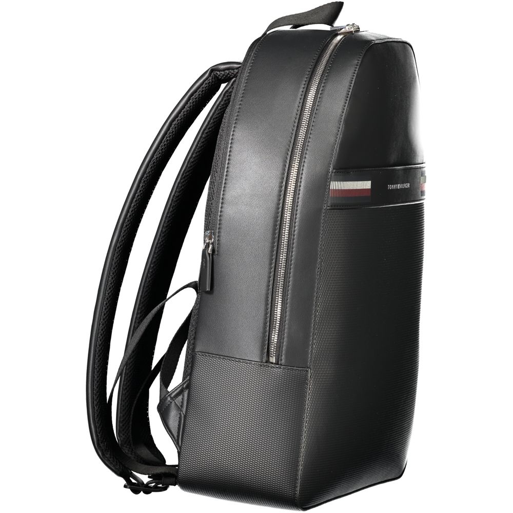 Tommy Hilfiger Black Polyester Backpack