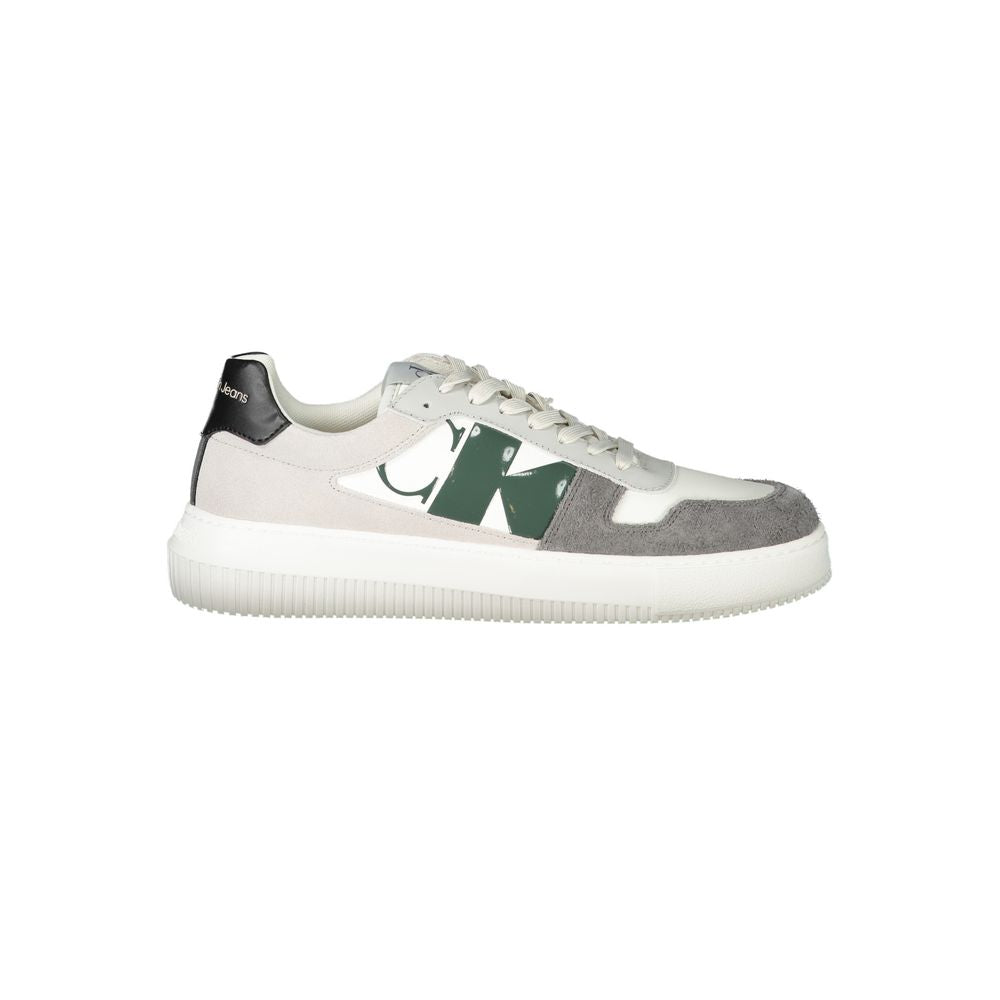 Calvin Klein White Polyester Sneaker